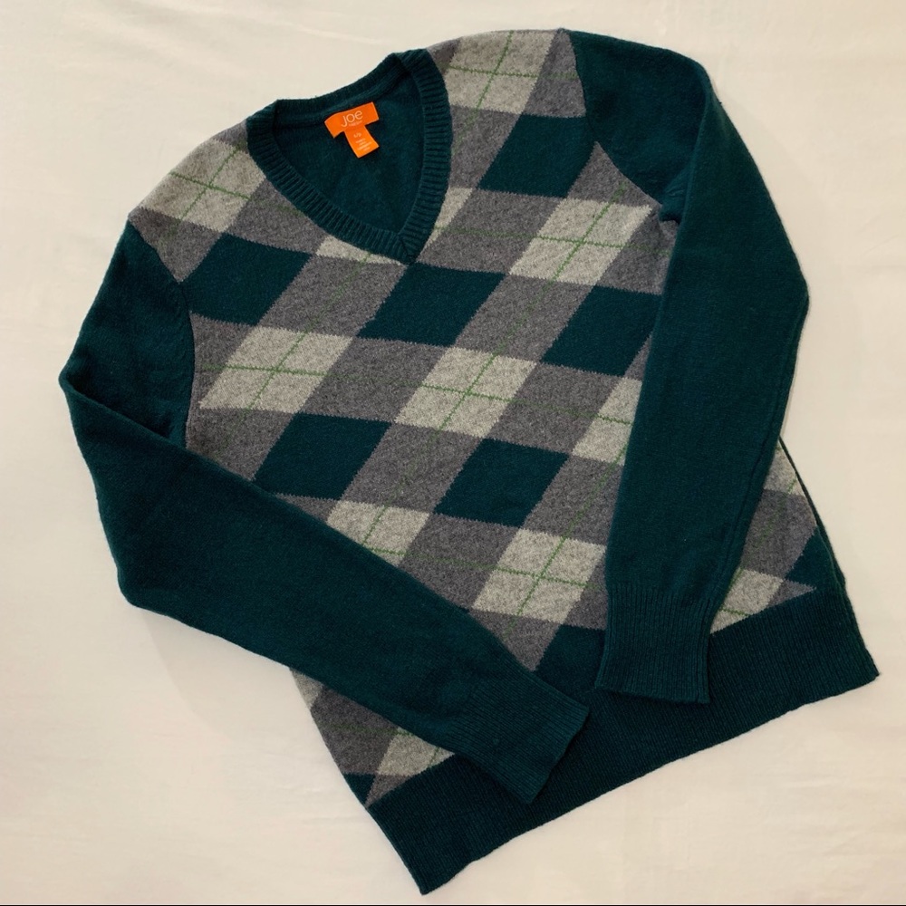 Joe Fresh Argyle Wool Sweater